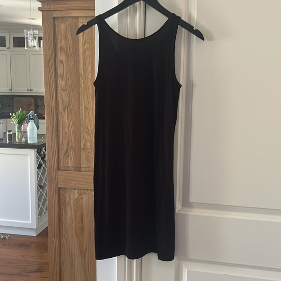 🎀 SARAH PACINI black scoop neck tunic dress tank small - Picture 5 of 8